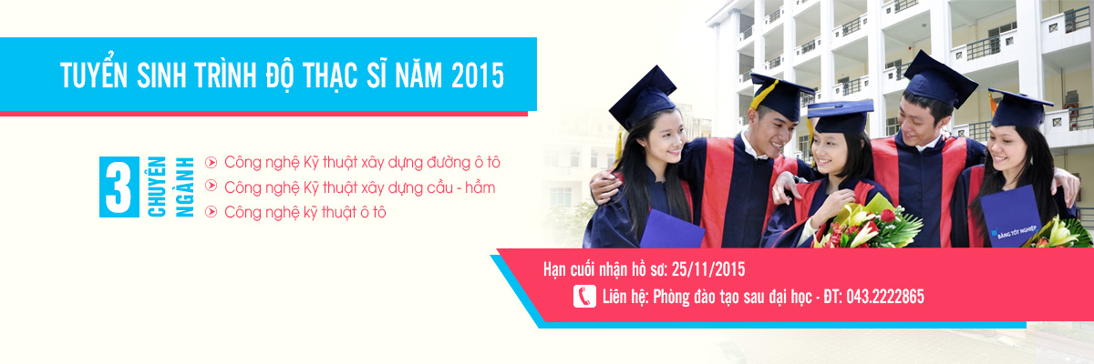 Tuyển sinh cao học năm 2015