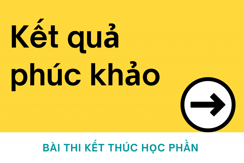 Kết quả phúc khảo bài thi kết thúc học phần