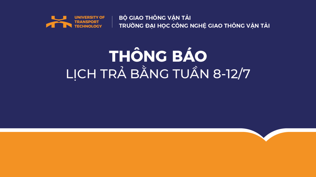 Thông báo lịch trả bằng tuần từ ngày 8 - 12 tháng 7